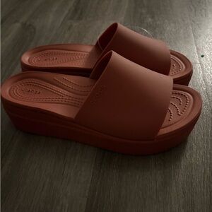 Crocs Women's Slide Sandals - Red
